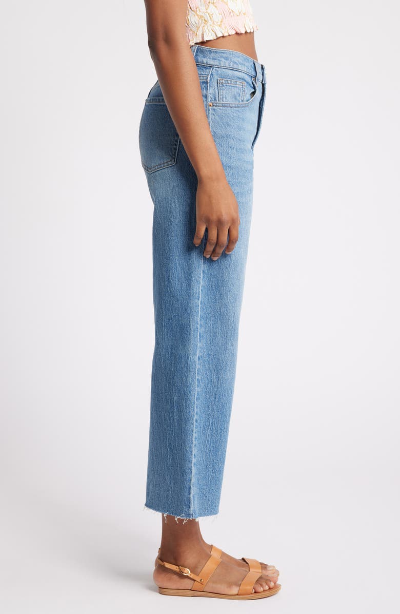 PacSun Cornelia High Waist Wide Leg Crop Jeans, Alternate, color, 