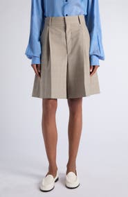 Bottega Veneta Faded Prince of Wales Wool Shorts