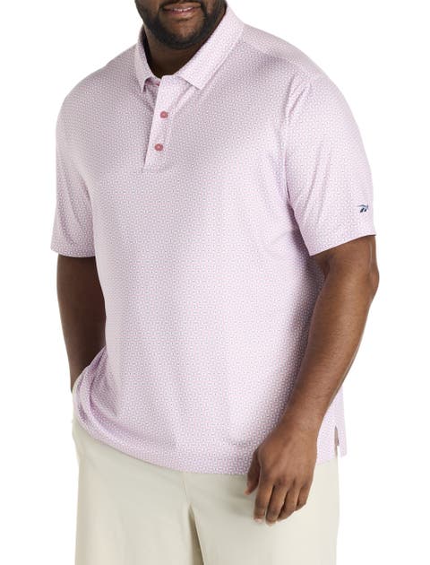 Big & Tall Art Deco Performance Polo Shirt