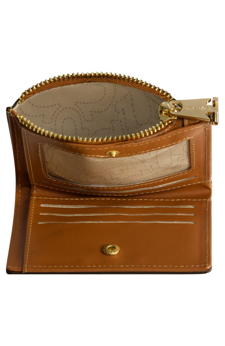 True Religion Buddha Patch Small Denim Wallet, Alternate, color, Dark Denim