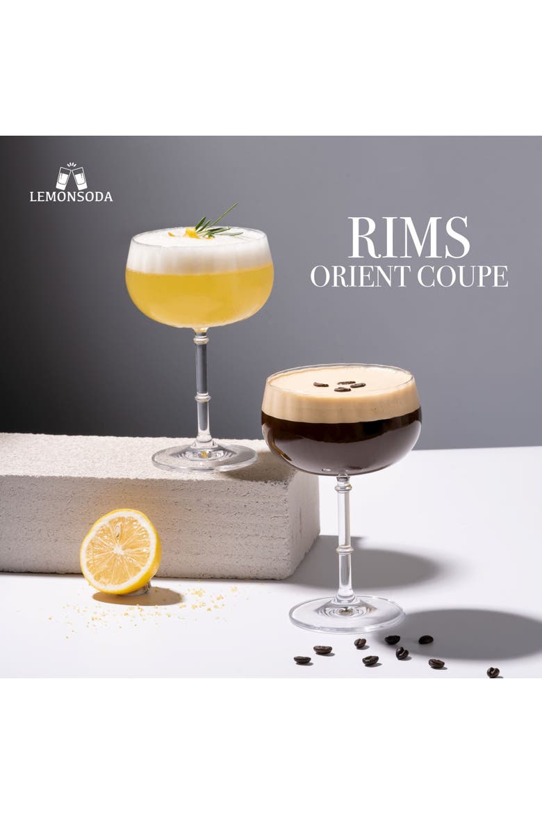 Rims Orient-Coupe Wine Glasses - Set of 2, Alternate, color, Clear