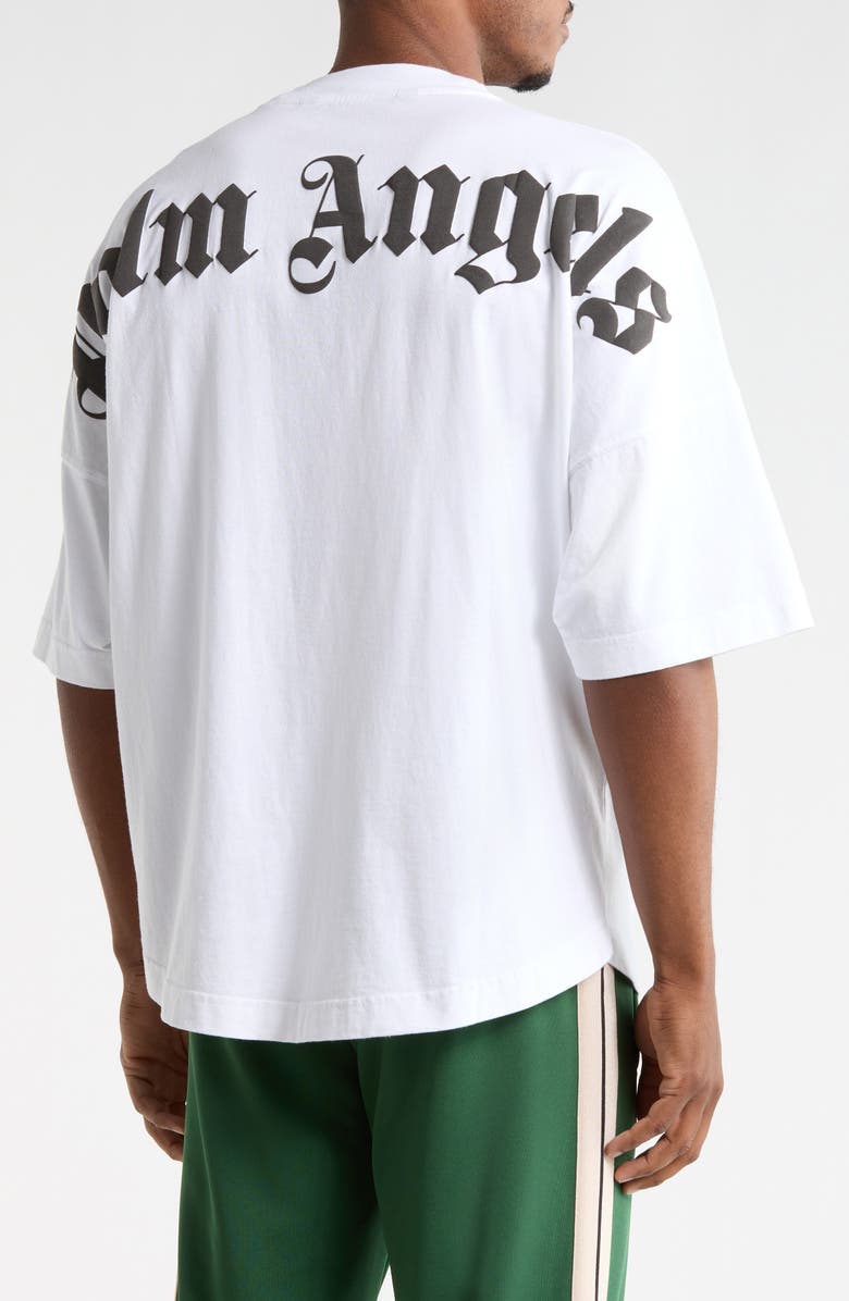 Palm Angels Logo Cotton T-Shirt, Alternate, color, 