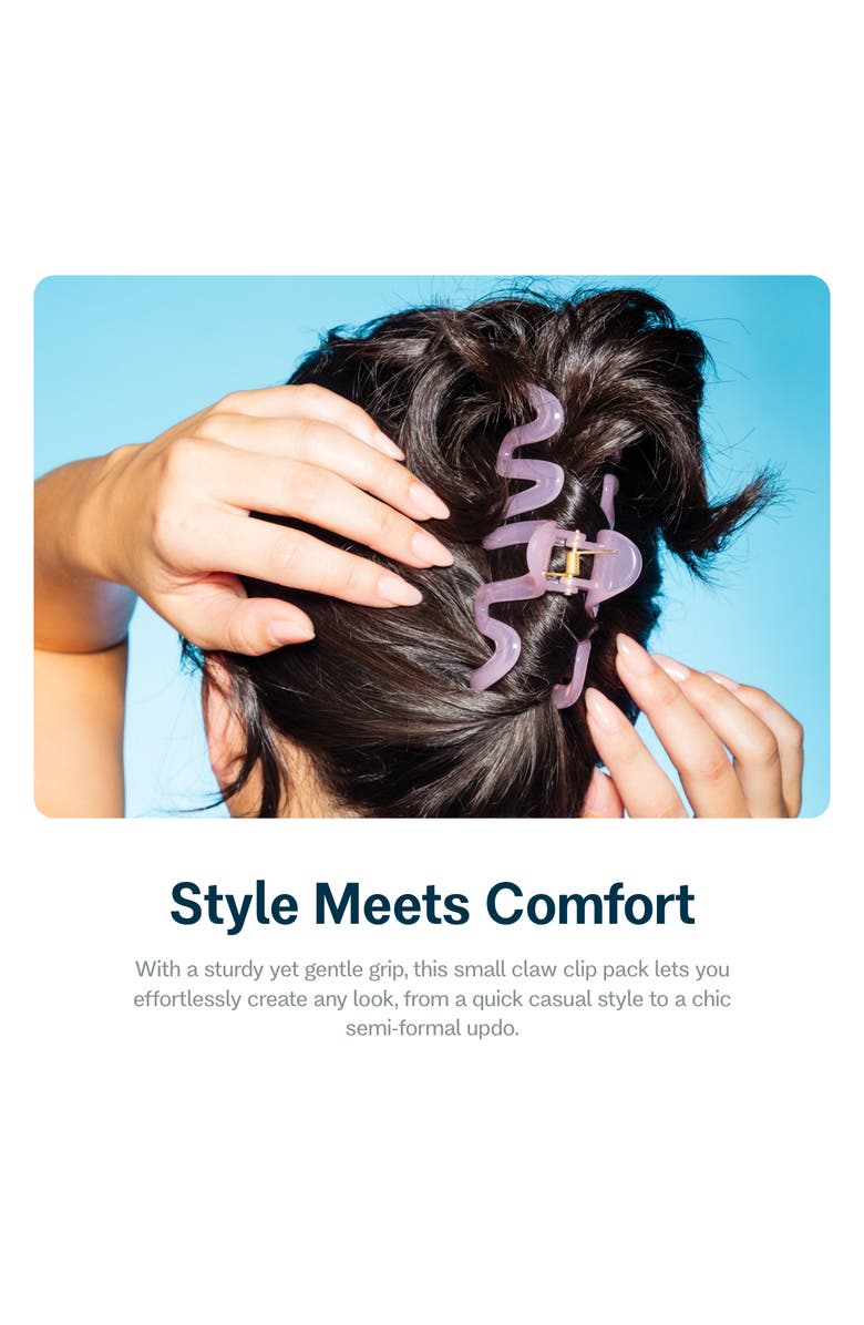 Gimme Beauty Medium Squiggle Claw Clip, Alternate, color, Pink