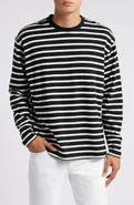 FRAME Stripe Long Sleeve Cotton T-Shirt