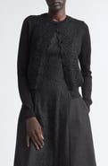 Carolina Herrera Floral Lace Cardigan