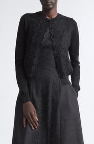 Carolina Herrera Floral Lace Cardigan