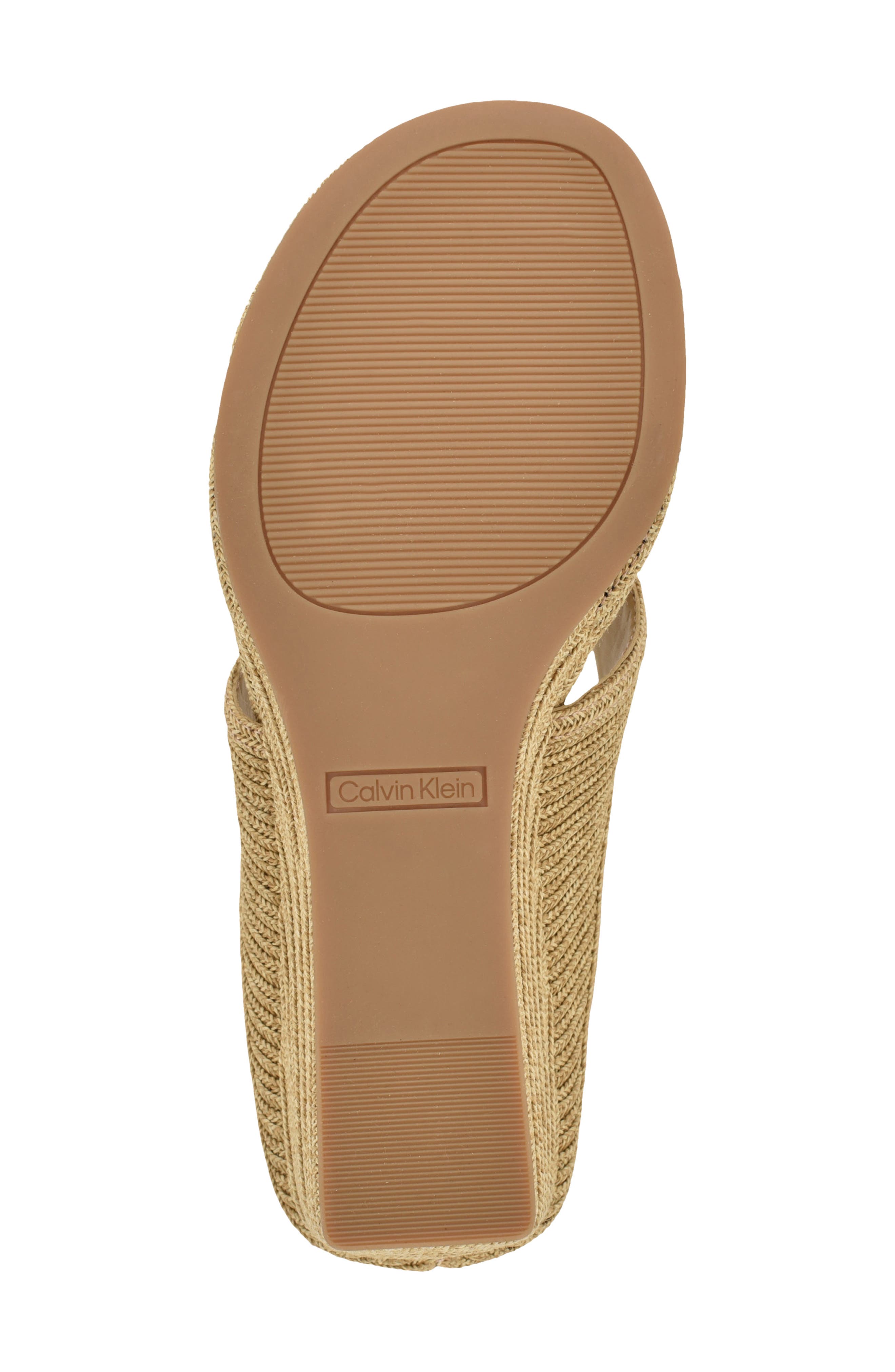 Calvin Klein Marcheli Wedge Sandal, Alternate, color, Raffia