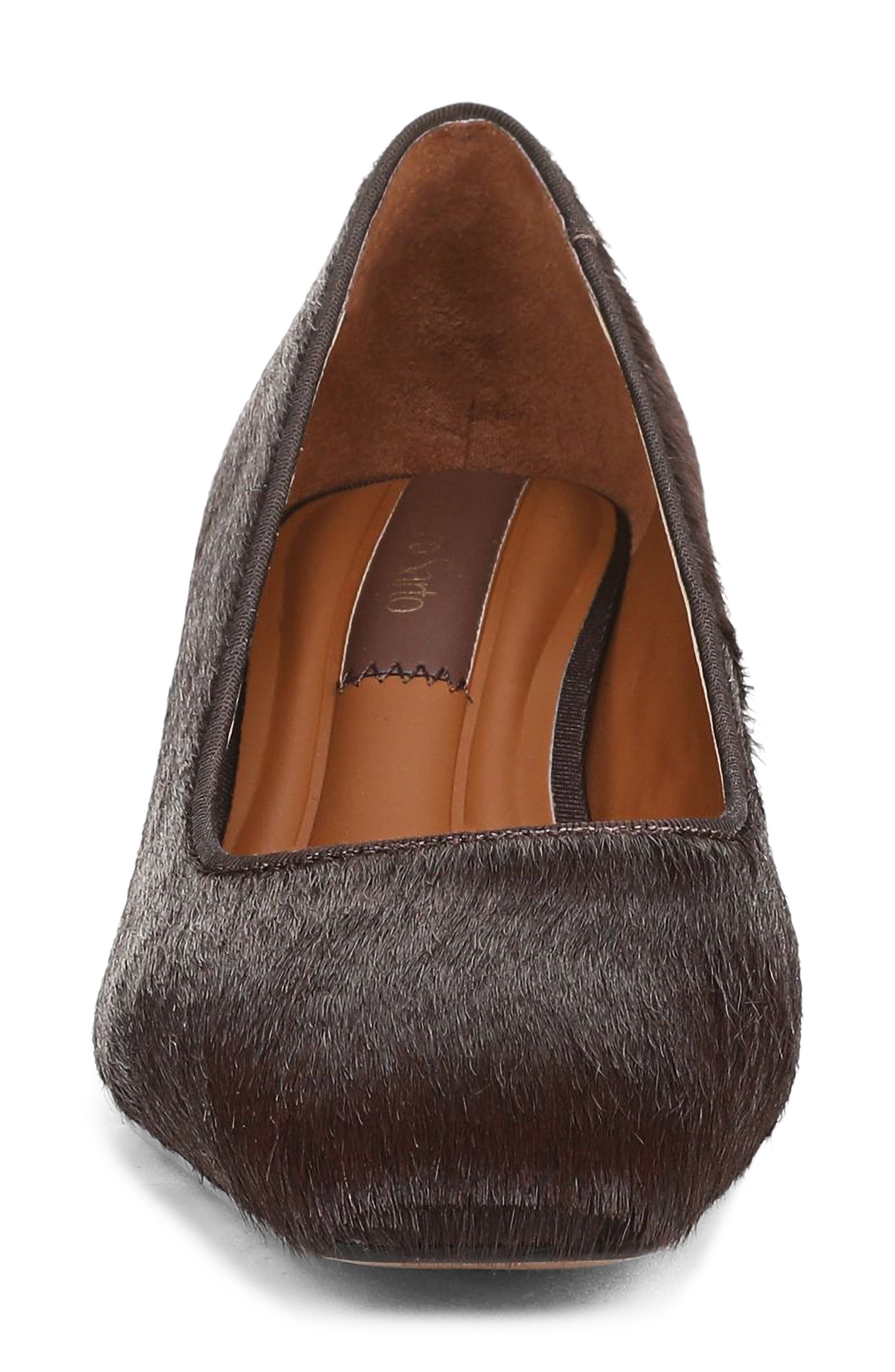 Salino Genuine Calf Hair Pump, Alternate, color, BROWN LEATHER