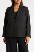KASPER Washable One-Button Jacket