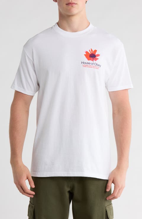 Floral Cotton Graphic T-Shirt