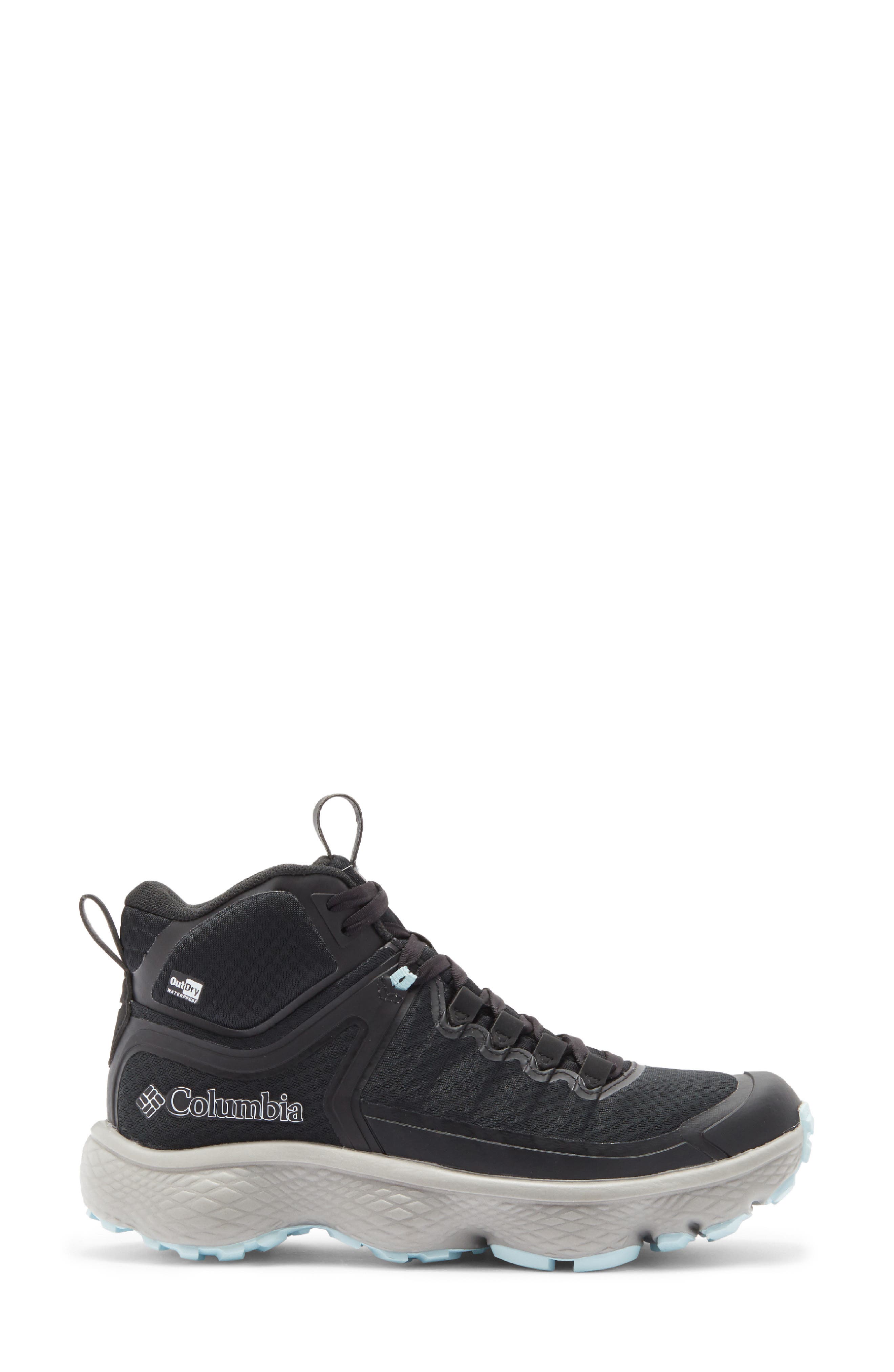 Columbia Escape Thrive Titanium OutDry Mid Hiking Shoe, Alternate, color, Black/ Marine Light