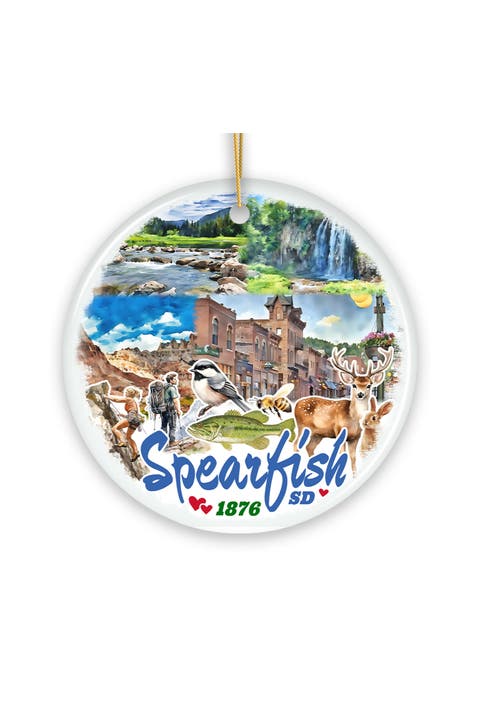 Spearfish South Dakota Black Hills Wildlife Circle Ornament