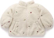 Purebaby Fluffy Embroidered Jacket