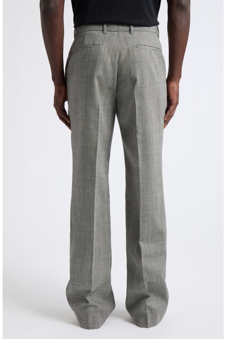 MA Fit Houndstooth Wool Trousers, Alternate, color, BLACK