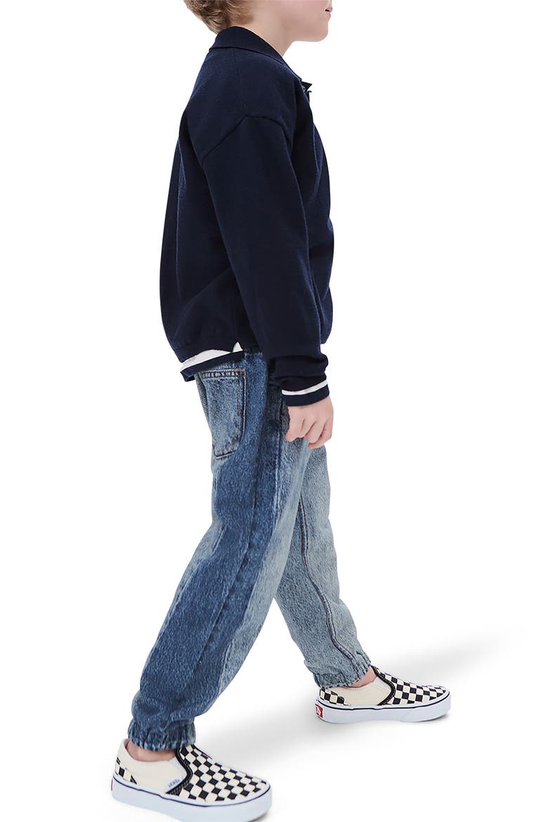 Kids' Mini rb Miramar Two-Tone Faux Denim Joggers, Alternate, color, SPLIN