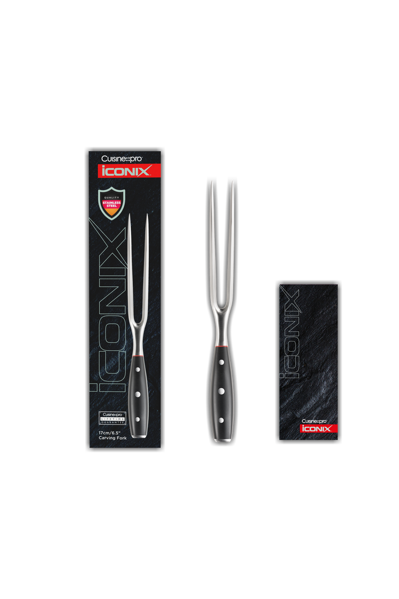 iconiX® 6.5" Carving Fork, Alternate, color, Black