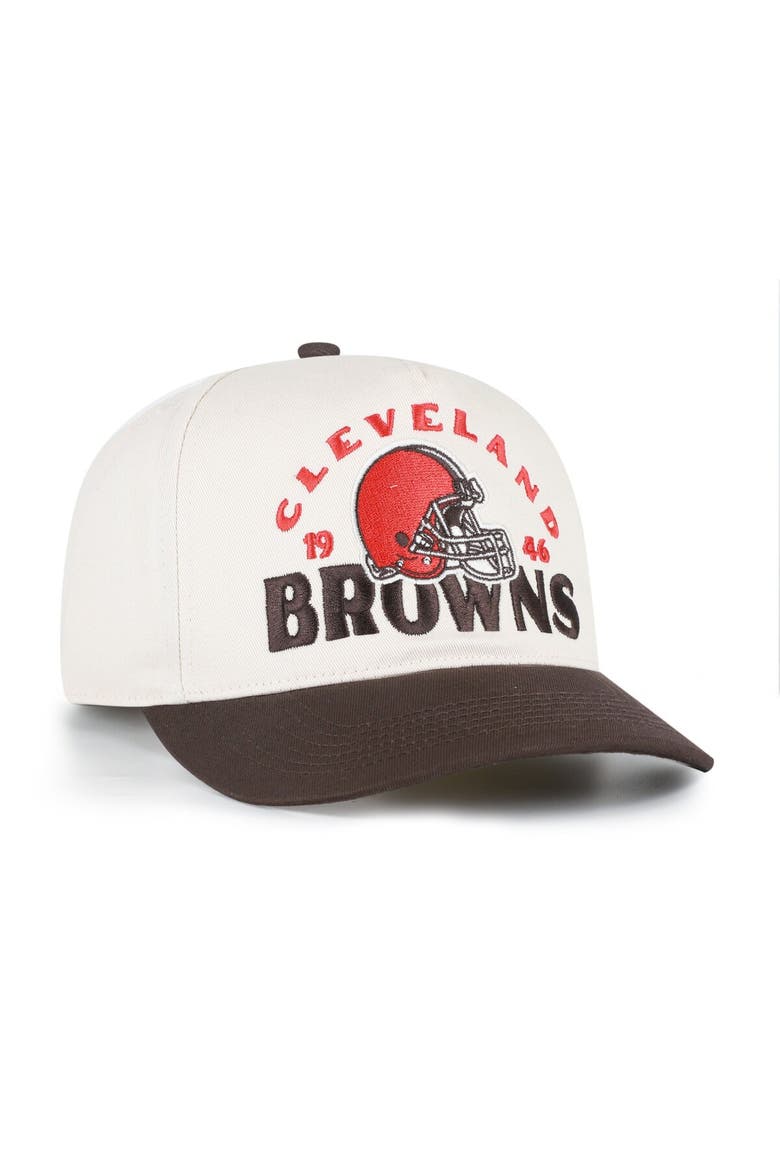 Men's '47 Natural Cleveland Browns  Arcitext Hitch Adjustable Hat, Alternate, color, Natural
