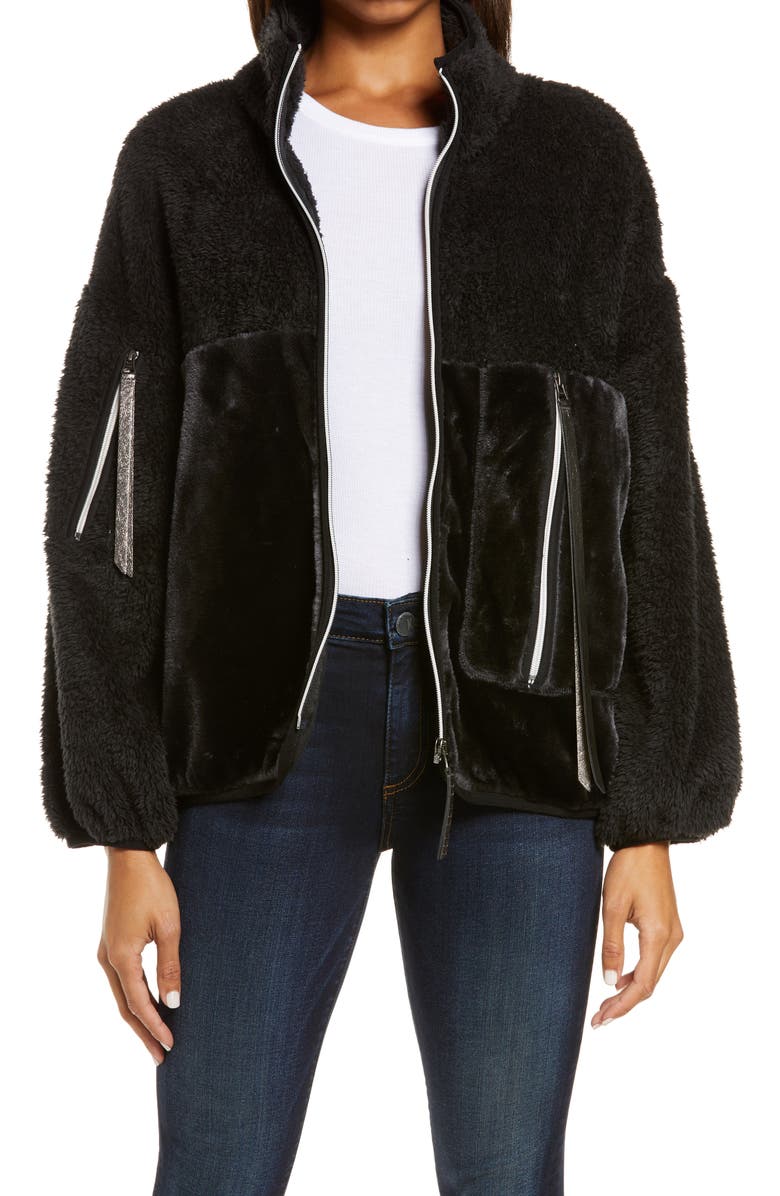 UGG<sup>®</sup> Marlene Faux Fur Jacket, Main, color, 