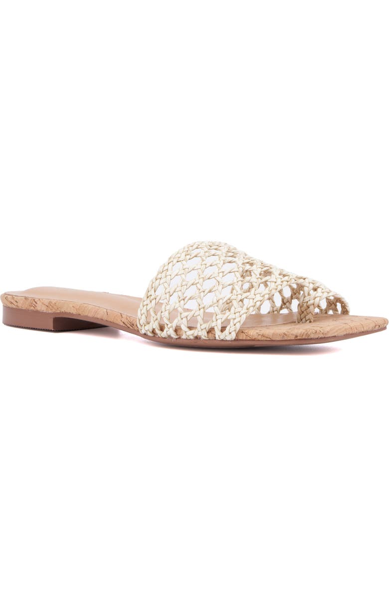 TORGEIS Bronze Woven Slide Sandal, Main, color,