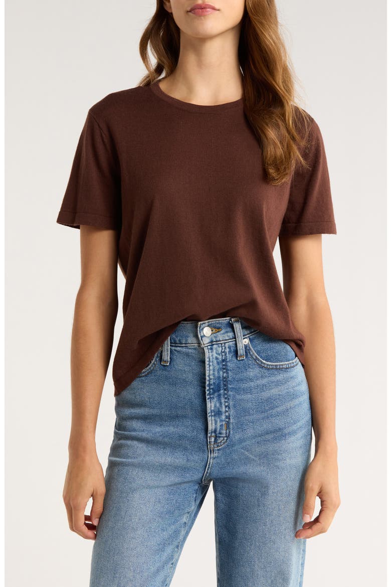 Cotton & Cashmere Top, Main, color, ESPRESSO