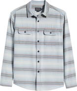Pendleton Beach Shack Stripe Brushed Cotton Button-Up Shirt