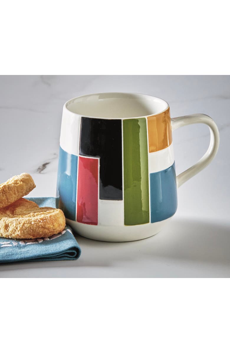tag Everyday Knoll Earthenware Mug Multi 18 oz 4x4x4 in, Alternate, color, Multicolored