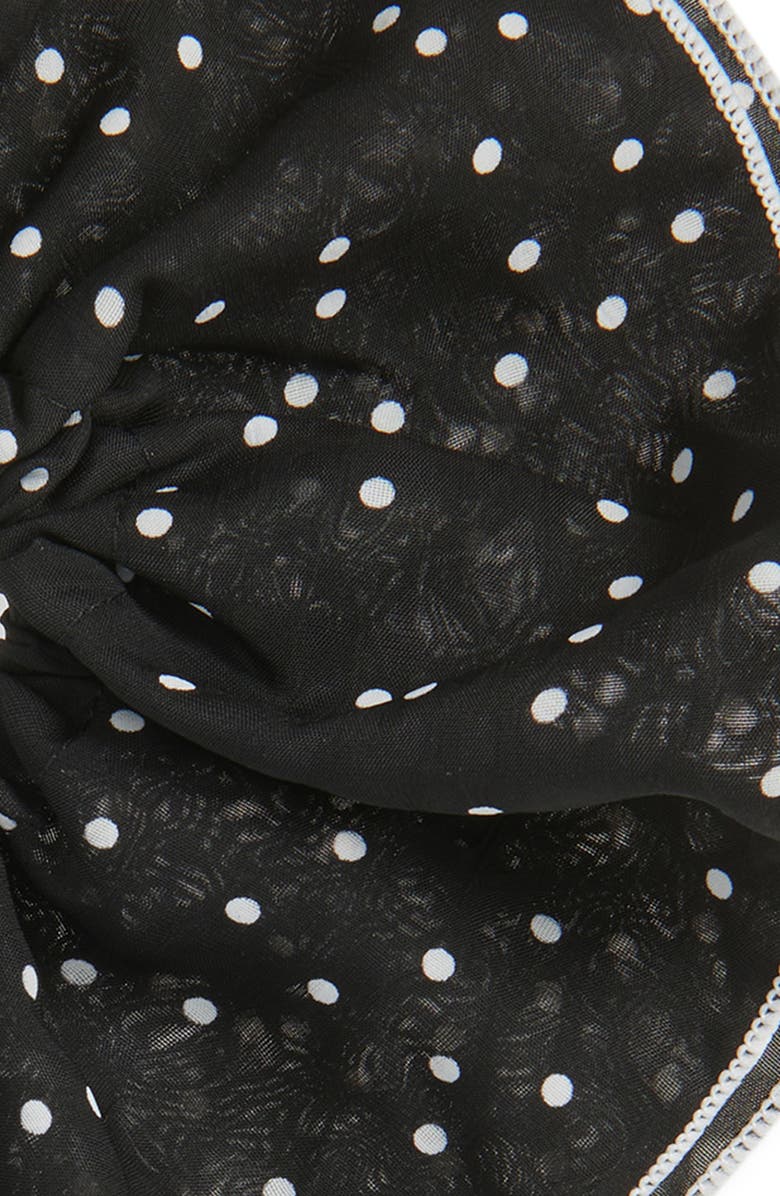 Tasha Polka Dot Scrunchies, Alternate, color, Black
