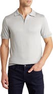 T.R. PREMIUM Short Sleeve Quarter Zip Knit Polo