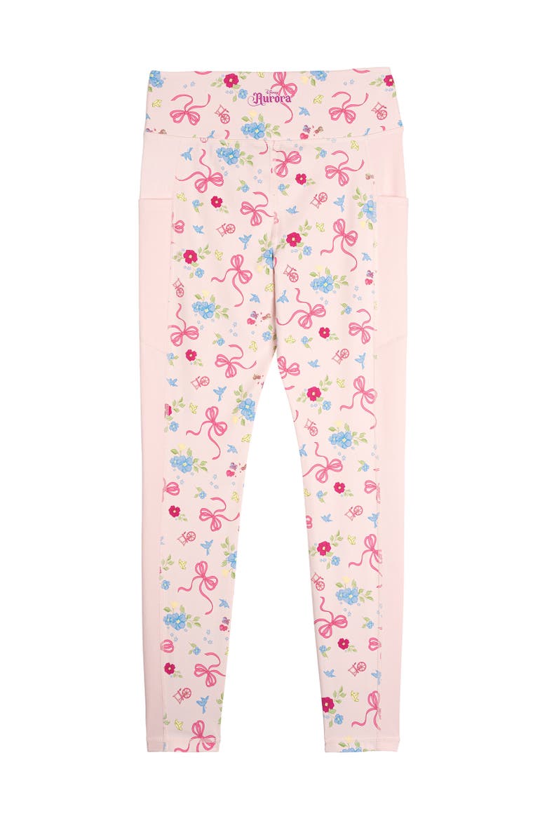 Sleeping Beauty Aurora Athletic Pants, Alternate, color, Aurora Pink