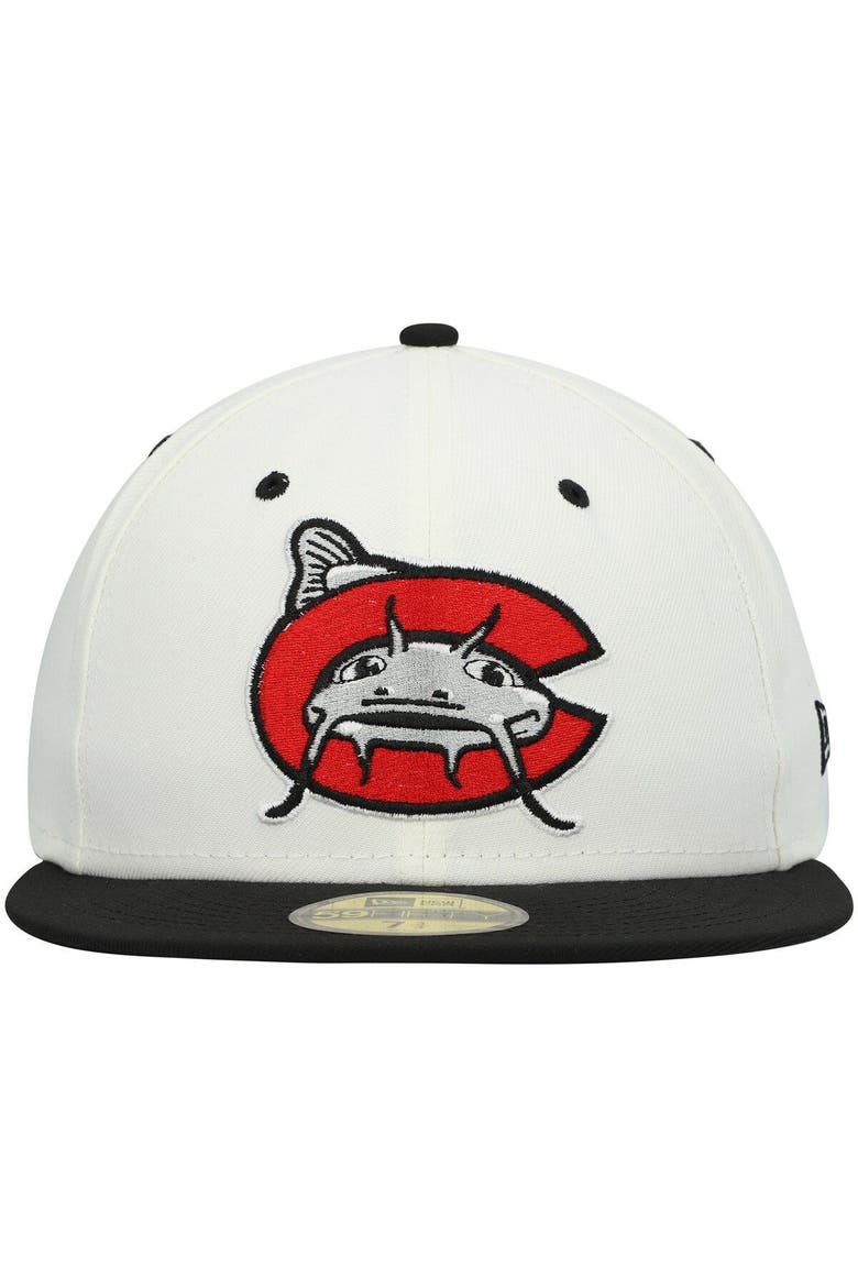Men's New Era White Carolina Mudcats Authentic Collection Team Alternate 59FIFTY Fitted Hat, Alternate, color, White