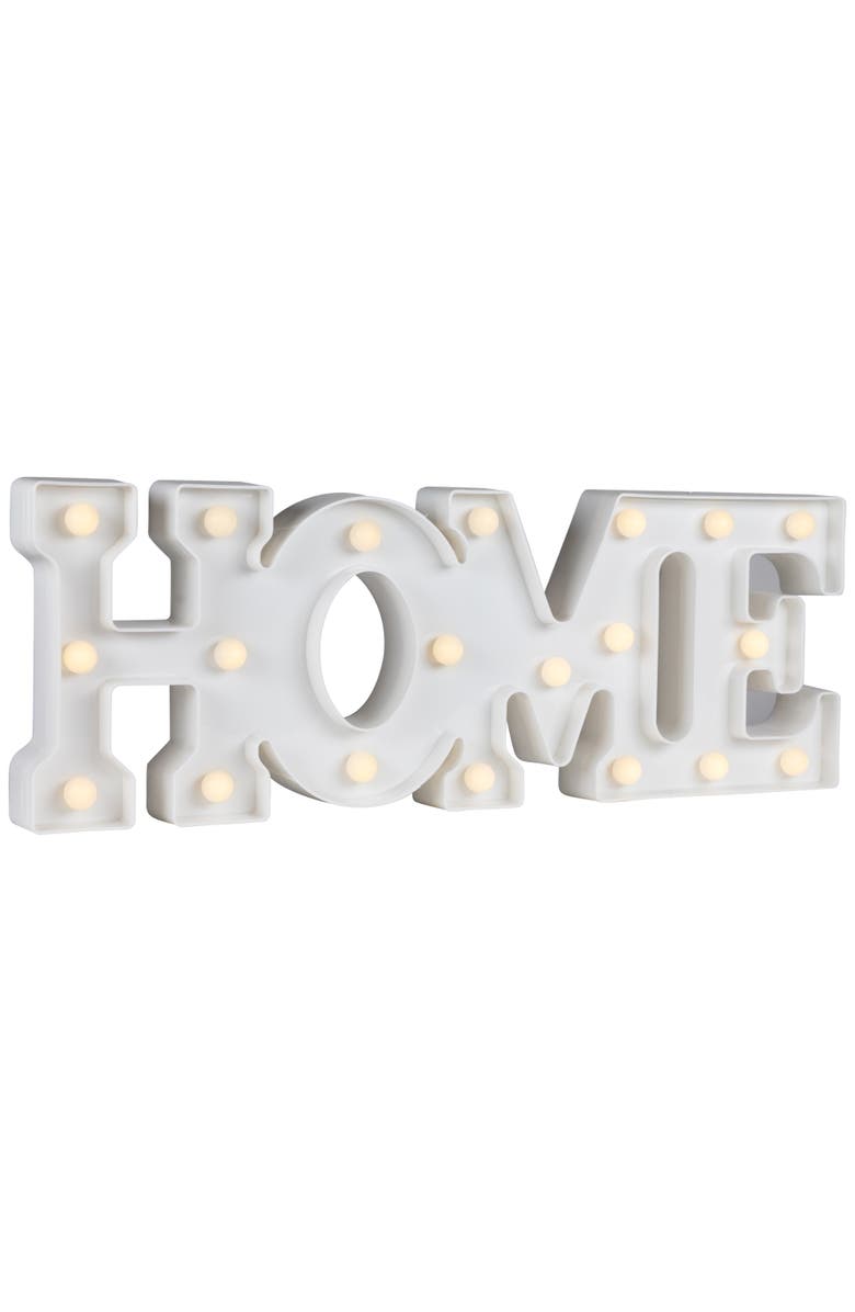 Northlight LED LIghted Home Marquee Wall Sign - 20.5" - White, Alternate, color, White