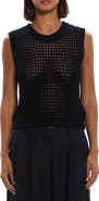 Theory Open Stitch Pima Cotton Sweater Vest