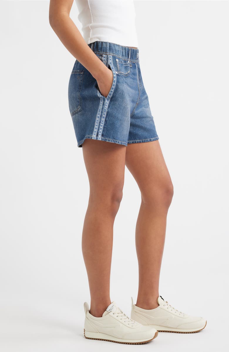 rag & bone Miramar Terry Track Shorts, Alternate, color, Blue