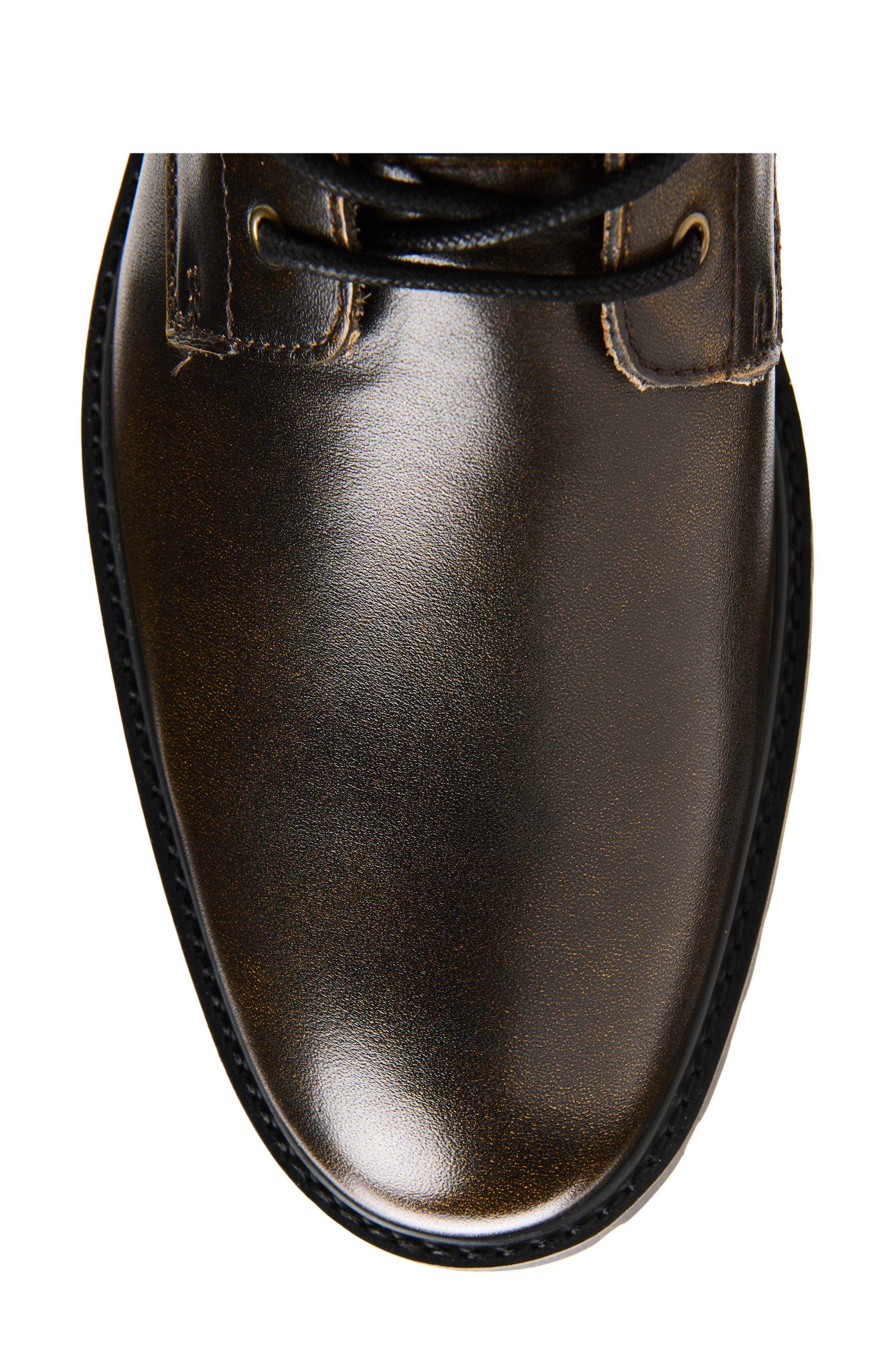 Ludlow Combat Boot, Alternate, color, DISTRESSED DARK BROWN