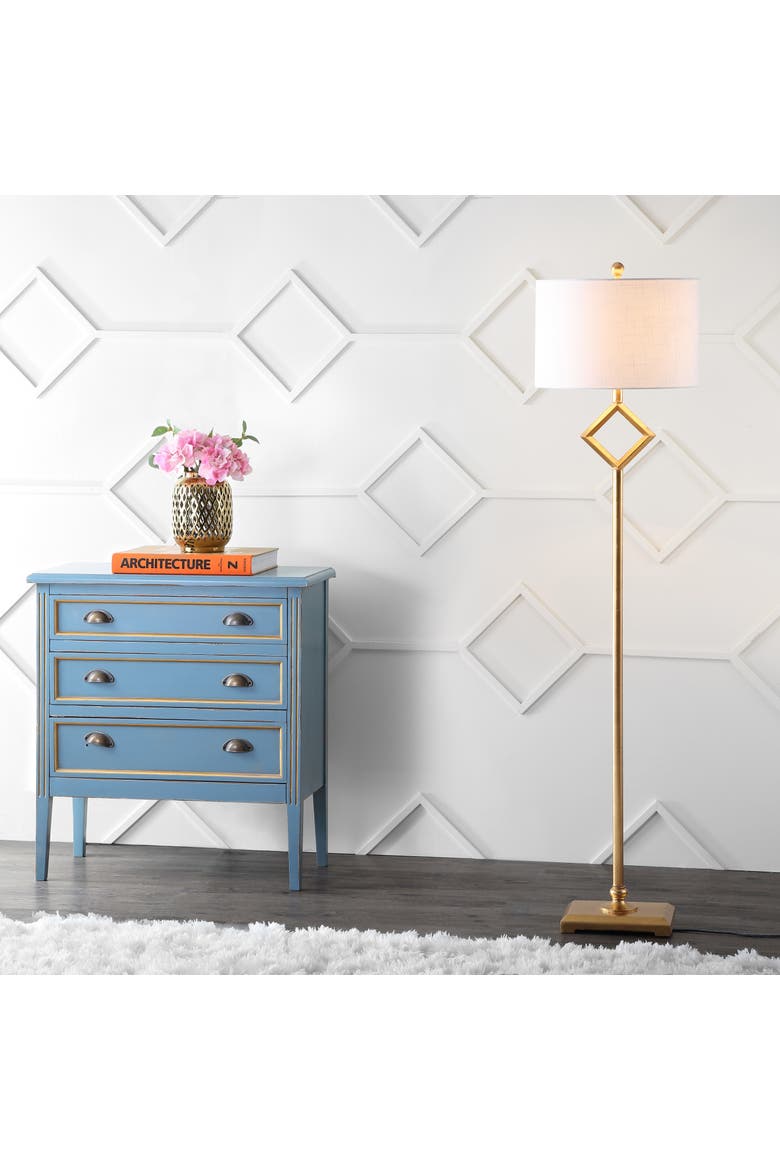 Juno Metal LED Floor Lamp, Main, color, Gold Leaf