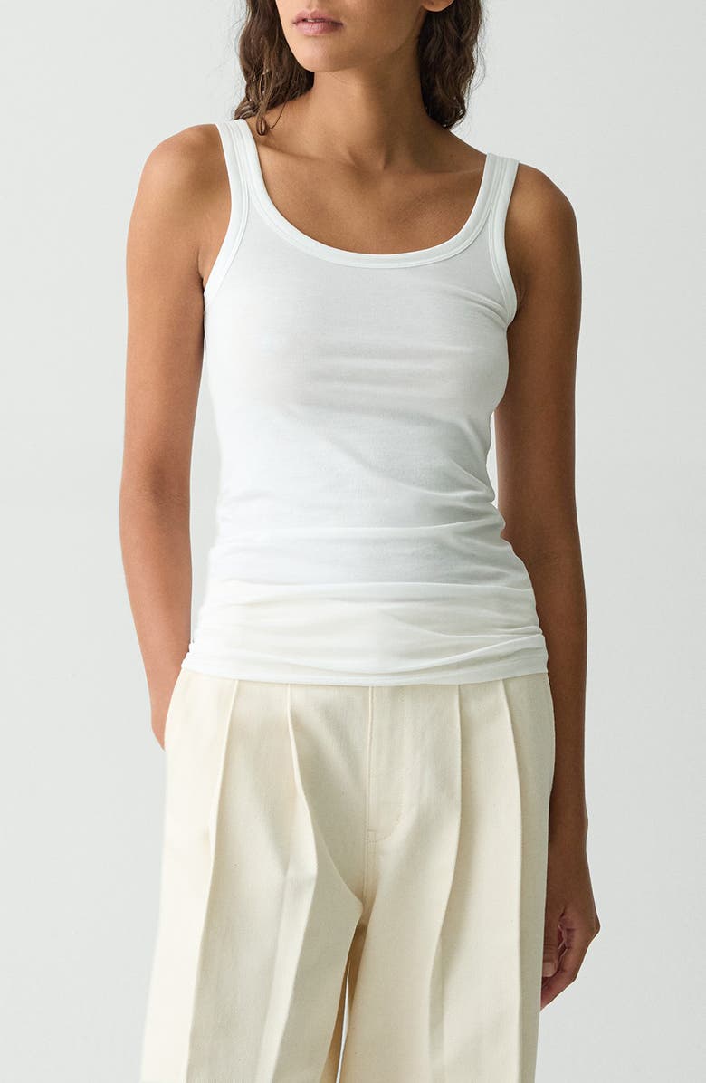 Theory Bram Apex Organic Pima Cotton Tank, Main, color, 