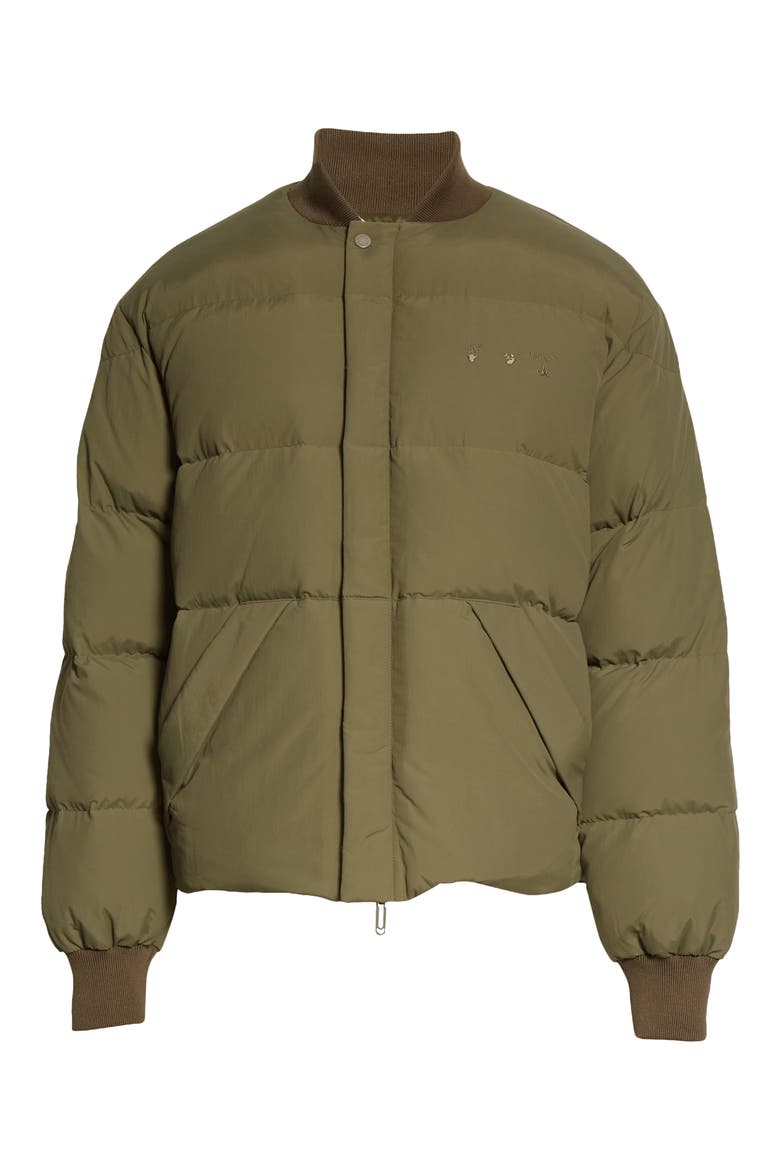Arrows Down Puffer Jacket, Alternate, color, GREEN GREEN