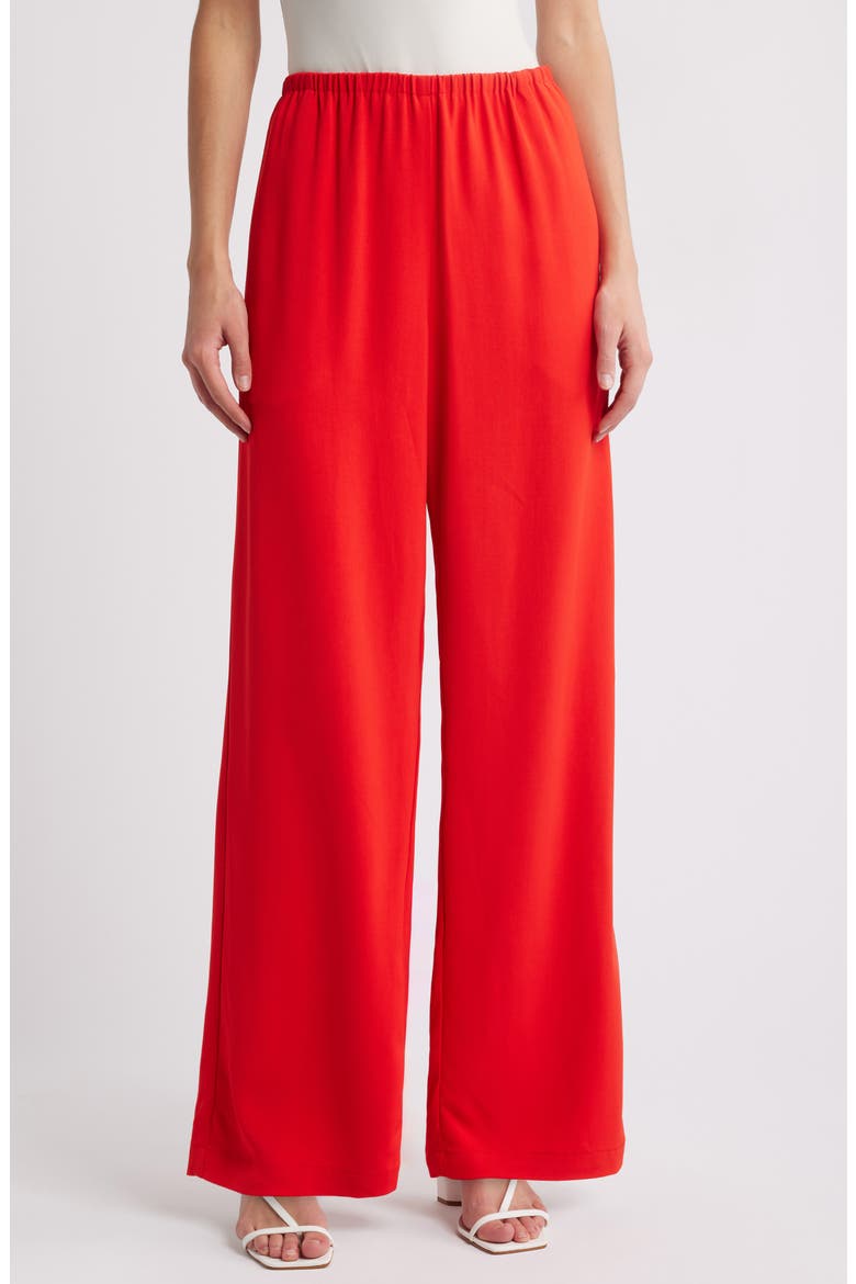 Monaco Wide Leg Pants, Main, color, APPLE RED