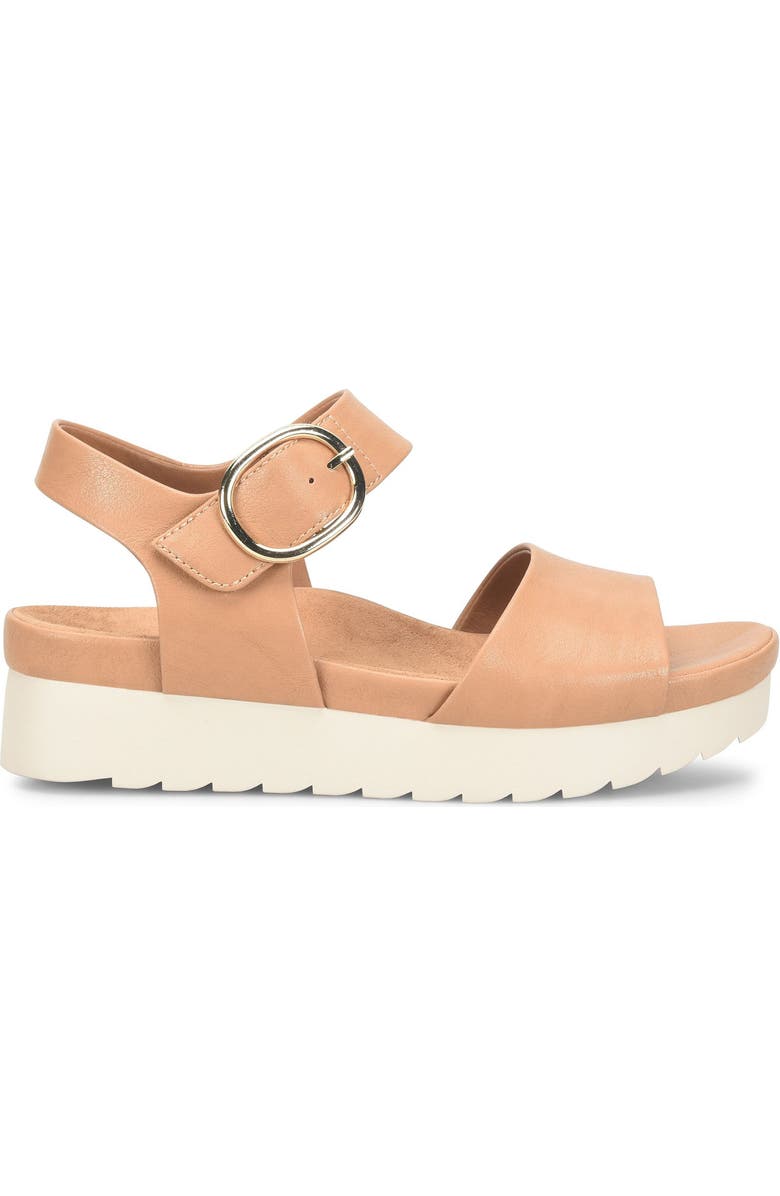 EUROSOFT Vera Platform Wedge Sandal, Alternate, color, Luggage