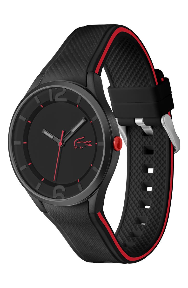 Lacoste Ollie Silicone Strap Watch, 44mm, Alternate, color,