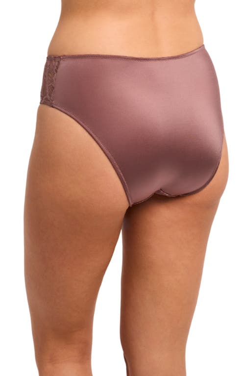 Montelle Intimates Lace Trim High Leg Briefs In Multi
