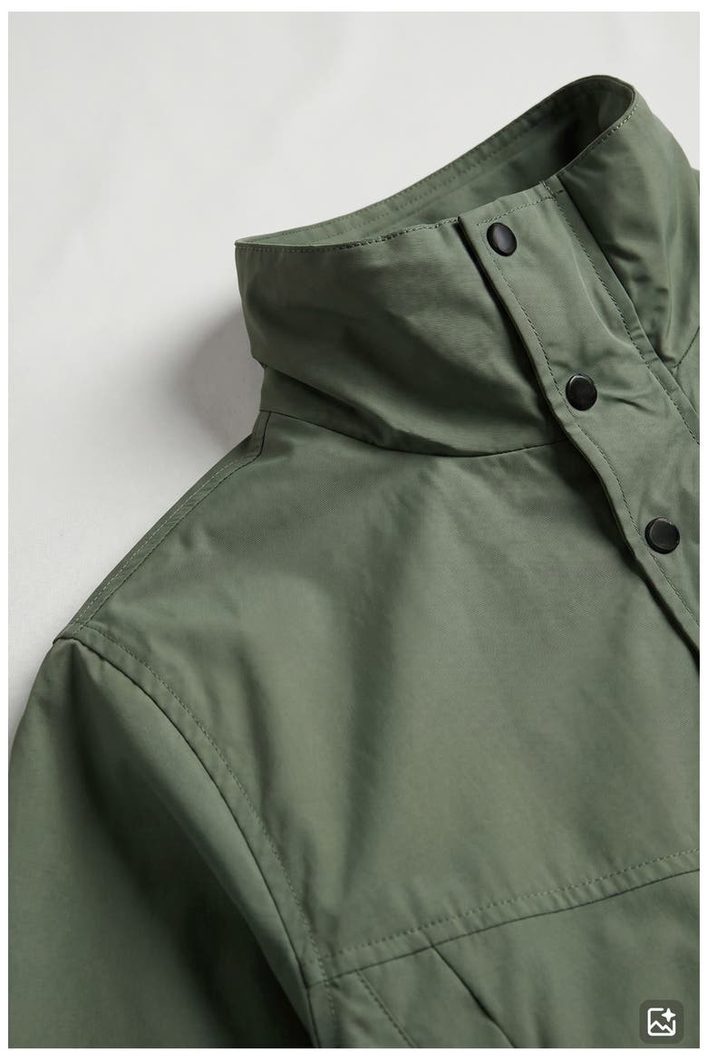 Skyler Short Water Repellent Windbreaker, Alternate, color, SAGE