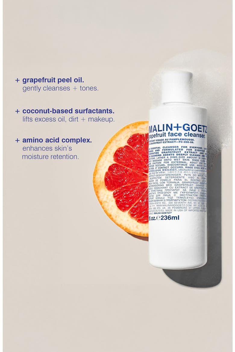 Grapefruit Face Cleanser, Alternate, color, WHITE