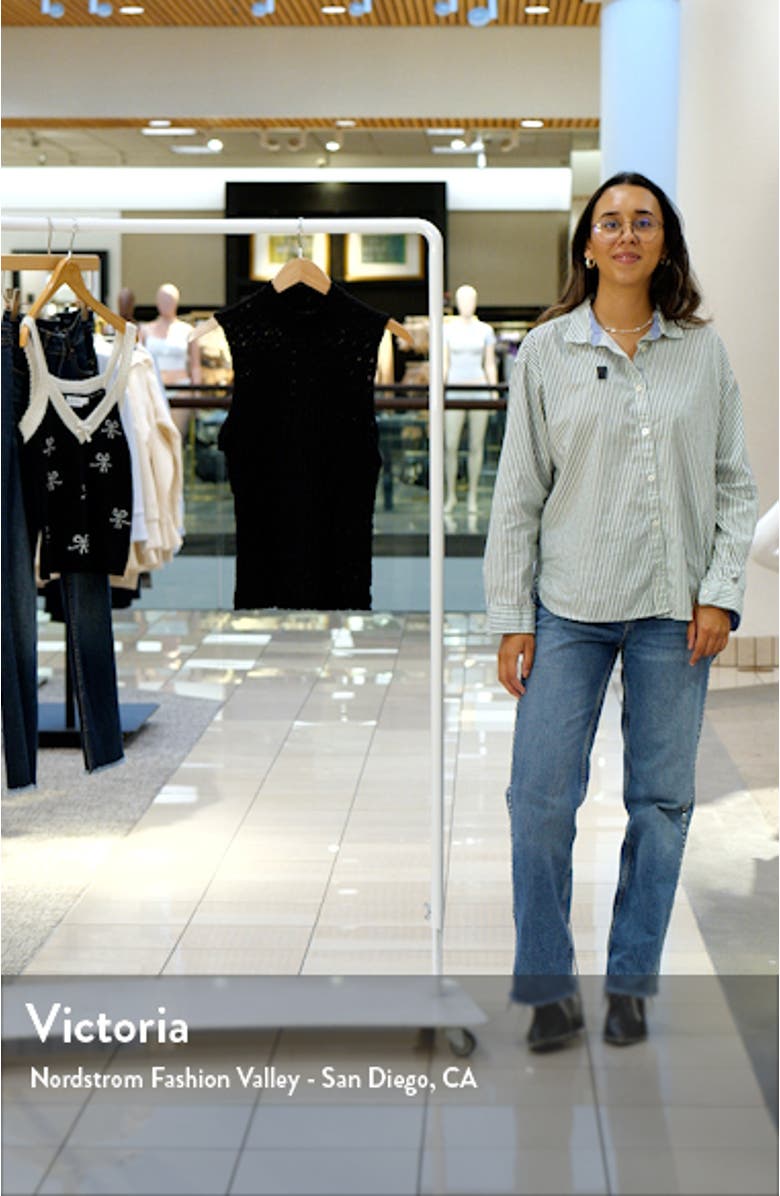 Pucker Up Sleeveless Mock Neck Top, sales video thumbnail