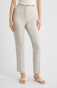 Open Edit Icon High Waist Ankle Cigarette Pants