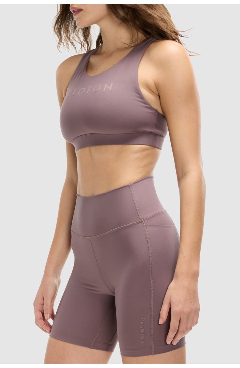 Peloton Cadent Mid Neck V Strap Bra, Alternate, color, Sparrow