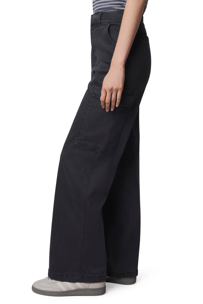 Ottilie Cotton Blend Cargo Pants, Alternate, color, LEAD BLACK