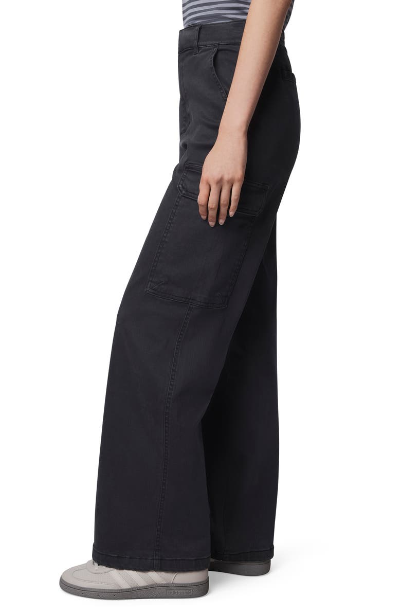 Splendid Ottilie Cotton Blend Cargo Pants, Alternate, color, Lead Black