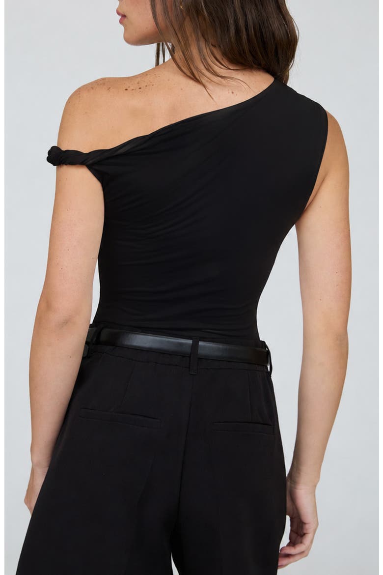 Asymmetric Off-the-Shoulder Strap, Alternate, color, BLACK