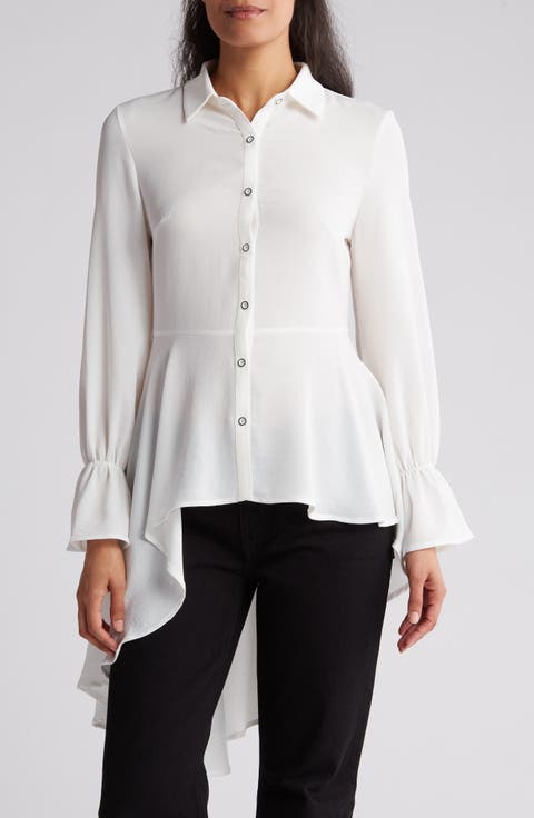 Hilo Asymmetric Button-Up Shirt